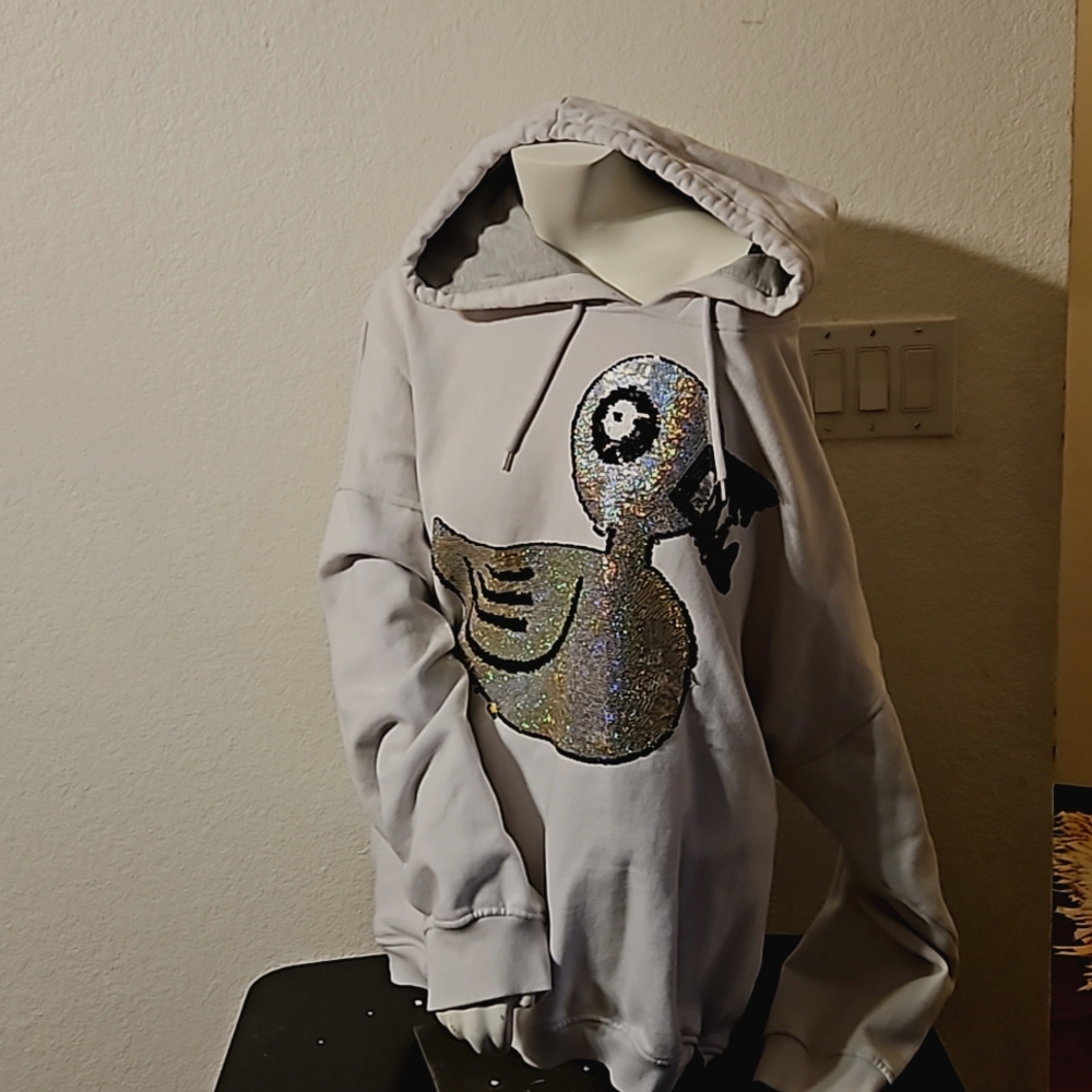 Oh My Disney Nightmare Before Christmas rubber duck white hoodie size XXL